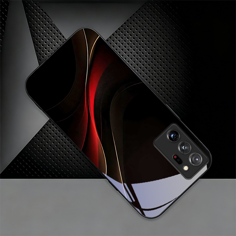 Phone Cases Samsung A14 - Черный чехол для телефона с красно-золотой