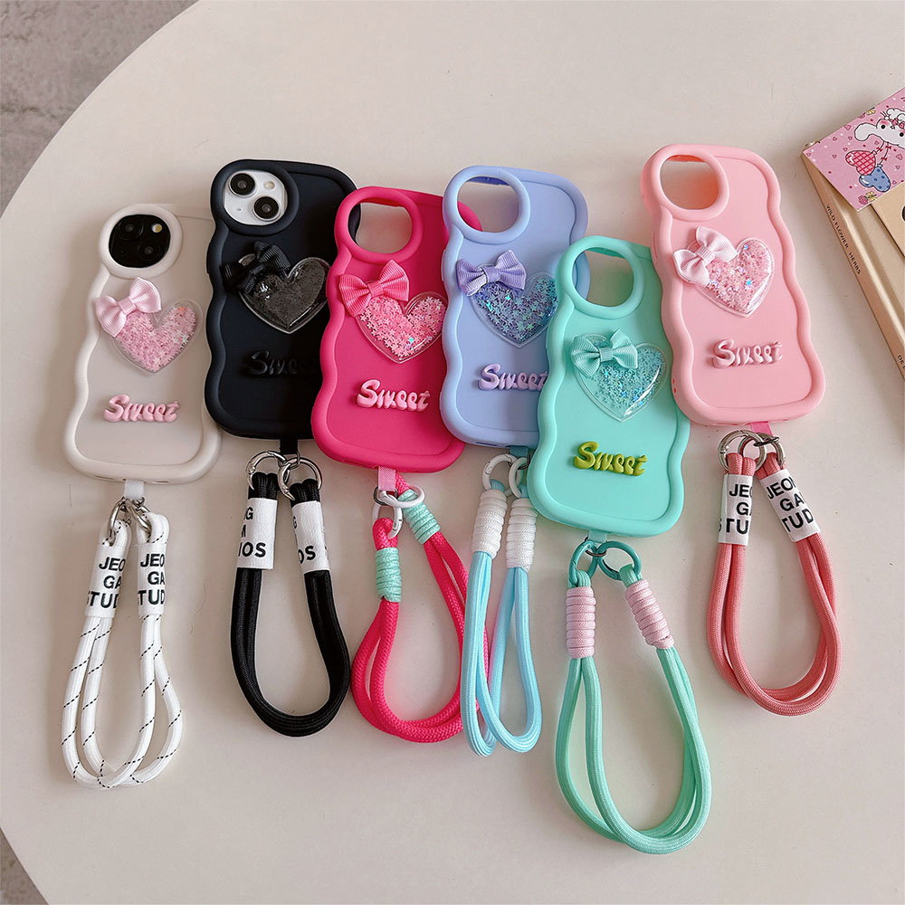 Phone Cases Ugly - Мягкая волнистая задняя крышка с подвесным